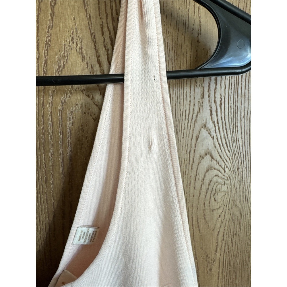 Ted Baker NWT $325 Full Needle Stitch Detailed Hem Mini Dress Size 6 Light Pink - Picture 7 of 13